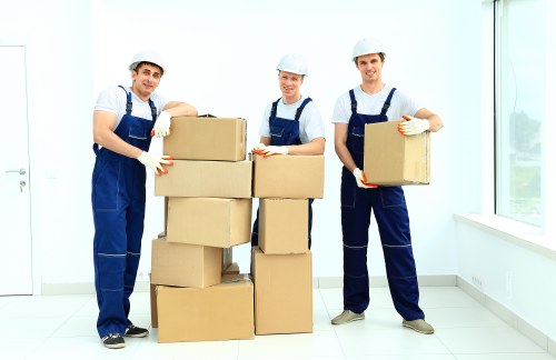 Moving day logistics for an office removals service in central London