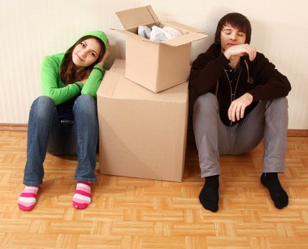 House movers helping with a residential move near St Pancras