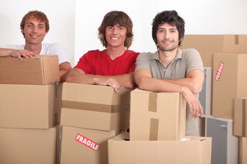 Business relocation transport and office items in central London