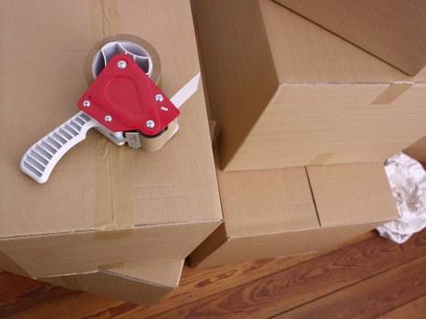 Packed van ready for a flat or office move near St Pancras