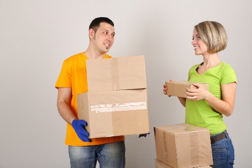Unpacking belongings into a new St Pancras property